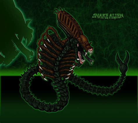 Alien Snake Drawing 的图像结果