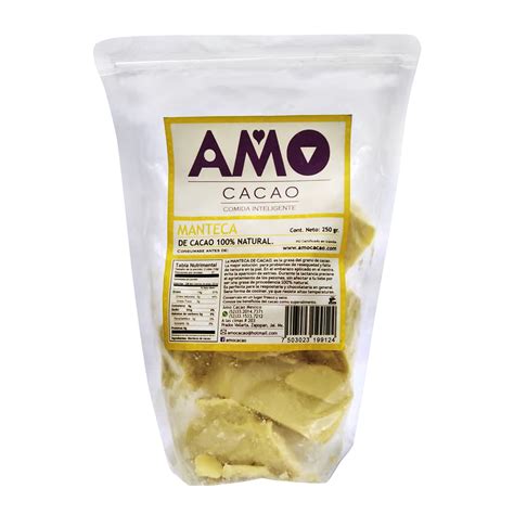 MANTECA DE CACAO NATURAL 250 GRS AMO CACAO – Don Jose Gracian