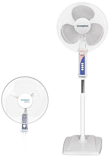 Buy Crompton Wave Plus 400-mm (16 inch) 60W Oscillating Pedestal Fan ...