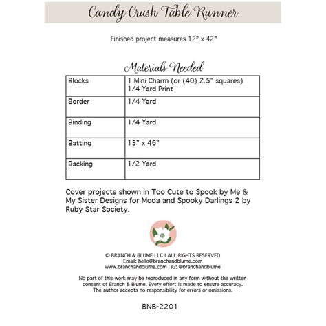 Image result for Candy Dish Table Runner Pattern