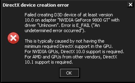 Image result for Cannot Init DirectX Device