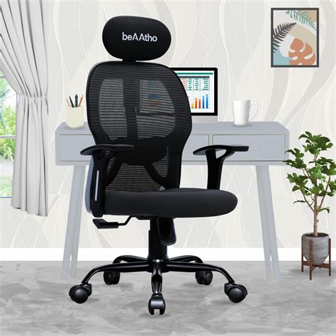 GODREJ INTERIO Elite Premium Leatherette Ergonomic Office Chair for ...