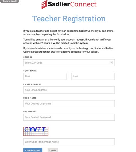 How do I create a Teacher Account (Self-Registration)? - Sadlier ...
