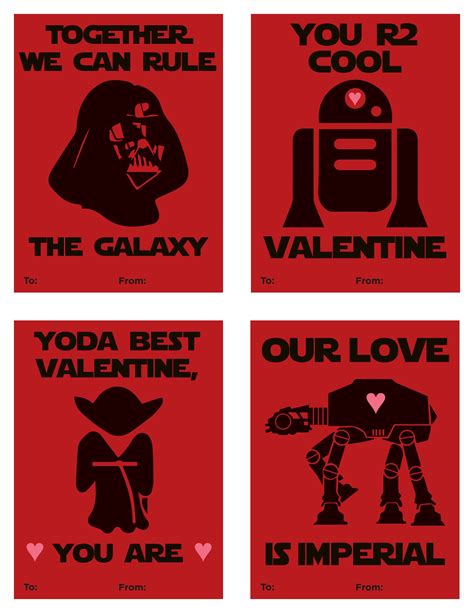 Free Star Wars Valentine Printables