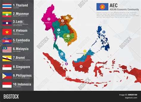 Asean Countries Map - ASEAN-Australia relations | ASEAN Australia, This infographic is a map of ...