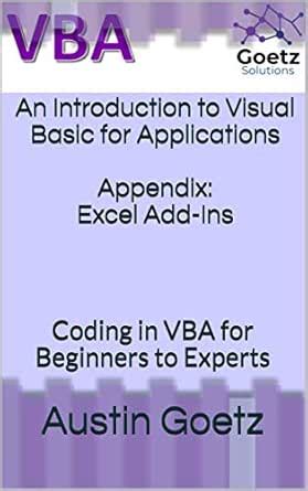 An Introduction to Visual Basic for Applications: Appendix: Excel Add ...