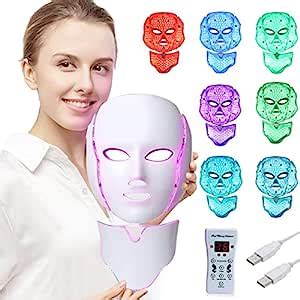 Buy Concepta LED Face Mask Light Therapy 7 Color Skin Rejuvenation ...