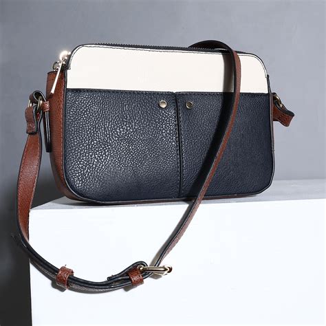 Buy Charlotte Blue & White Sling Bag Online