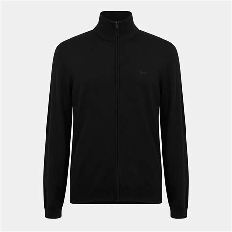 Boss Mens BOSS wool Full Zip Sweatshirt | Flannels