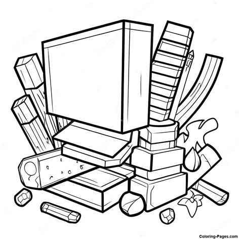 Image result for Minecraft Tools Coloring