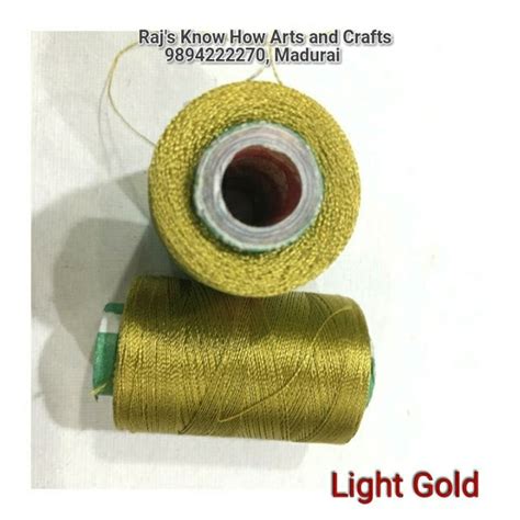 Silk Thread Light Gold-1 Roll – KnowHowArtCraft