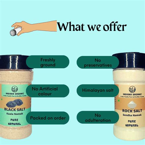 Indiana organic Black salt & Rock salt Combo – INDIANA ORGANIC