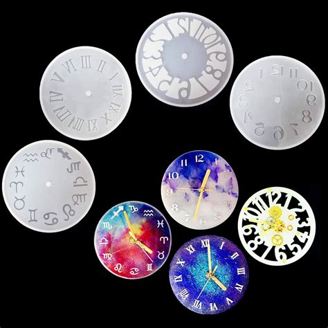iSuperb 4pcs Clock Resin Molds Large Roman Numerals India | Ubuy