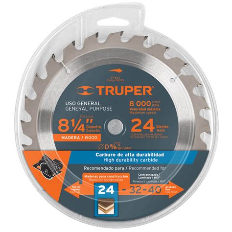 Disco sierra de 8 X 1/4 TRUPER - Yo Claudio Mercantil