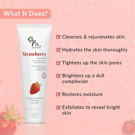 Fixderma Strawberry Face Wash for Radiant Skin – Fixderma Skincare