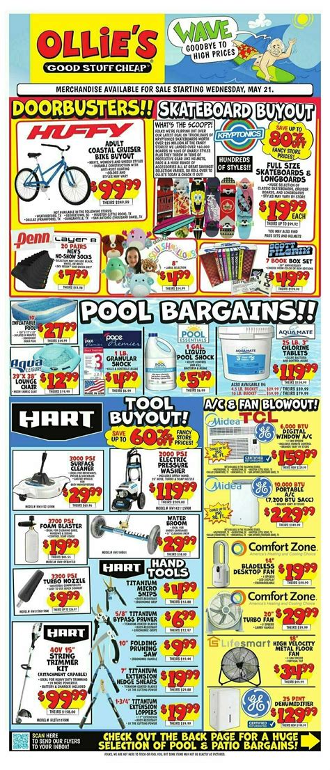 Ollie's Bargain Outlet Outlet Weekly Ad from May 21