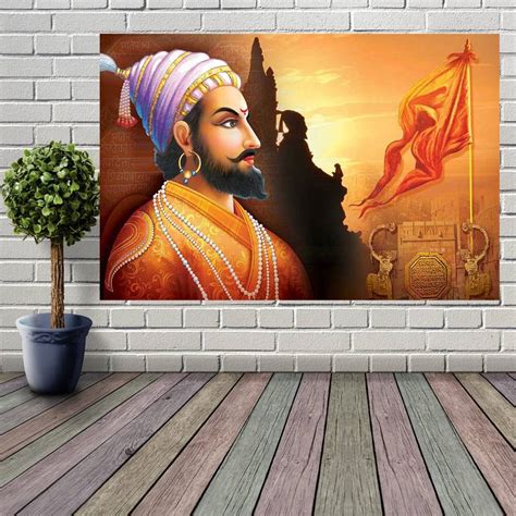 Chattrapati Shivaji Maharaj vinyl sticker poster Fine Art Print ...