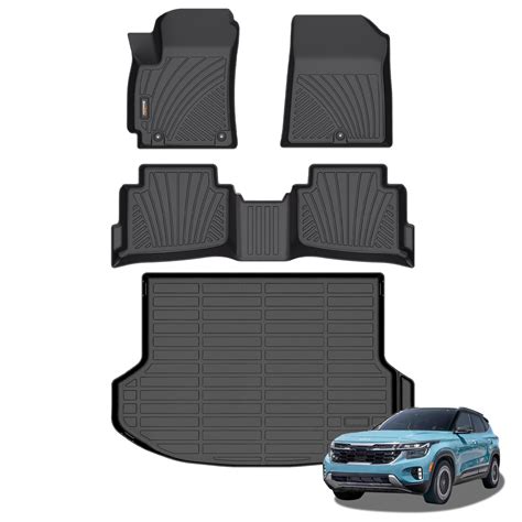 Binmotor-Custom Fit Floor Mats & Cargo Liner for Kia Seltos 2024, All ...