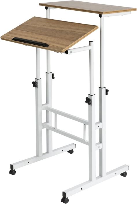 DOEWORKS Mobile Stand Up Desk Height Adjustable | Ubuy India