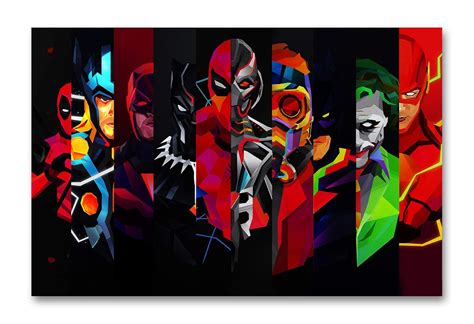Tamatina 'Game Superheroes of Marvel' Wall Poster (Paper, 30.48 cm x 0. ...