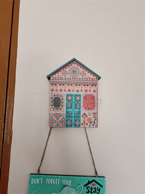Chumbak Wood Key Holder for Home , Pack of 1 , Multi-coloured : Amazon ...