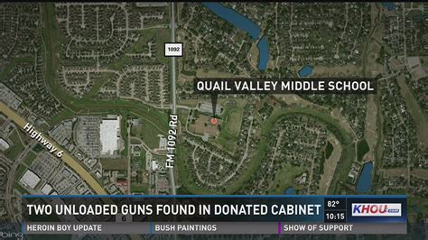Quail Valley Middle School student finds gun in classroom | khou.com