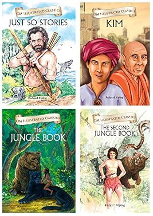 Buy Om Illustrated Classics: Collection of Rudyard Kipling (Set of 4 ...