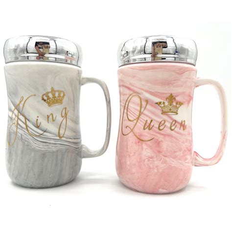 NYRWANA DELIVERING SMILES IN INIDA King and Queen Coffee Mugs Set with ...