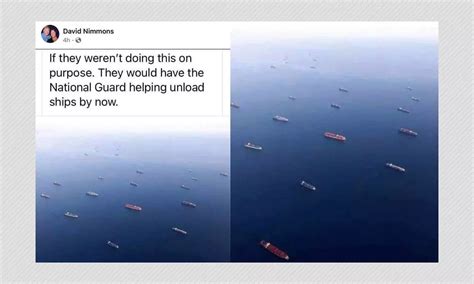 Posts Falsely Claim California Ports Backlog Has Been Done ...