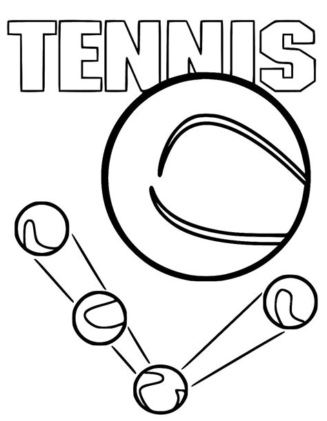 Tennisball Malvorlage