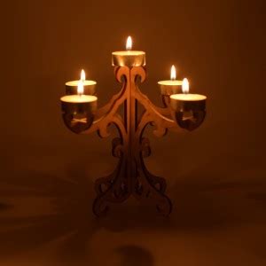 DRUMLIN Wooden Tealight Holder Price in India - Buy DRUMLIN Wooden ...