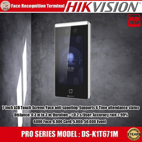Hikvision MinMoe Pro Face Recognition Terminal รุ่น DS-K1T671M / DS ...