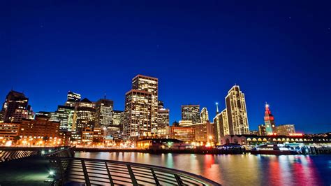 Download wallpaper 1366x768 city, night, lights city, observation ...