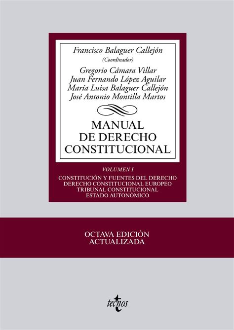Buy Manual de derecho constitucional / Manual of constitutional law ...