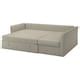 HOLMSUND corner sofa-bed, Borgunda beige - IKEA