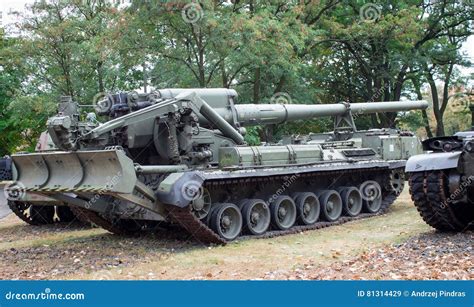 Poland, Poznan -October 1, 2016. 2S7 Pion - Soviet Self-propelled ...