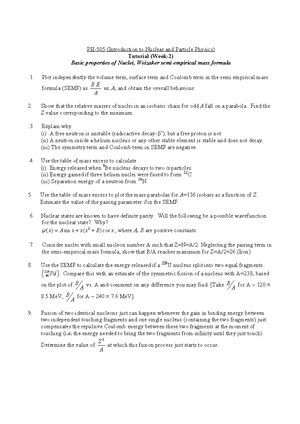 PH505 Tutorial Week3 - Magnetic dipole moment, Electric quadrupole ...