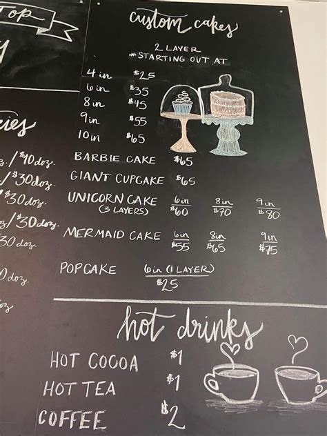 Menu at The Muffin Top Bakery, Excelsior Springs