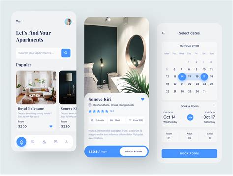 Hotel booking app (Airbnb app re-design Part 2) | Hotel booking app ...