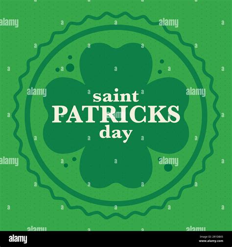 Happy Saint Patricks Day. Irish holiday. Celebrate in March 17. Clover ...