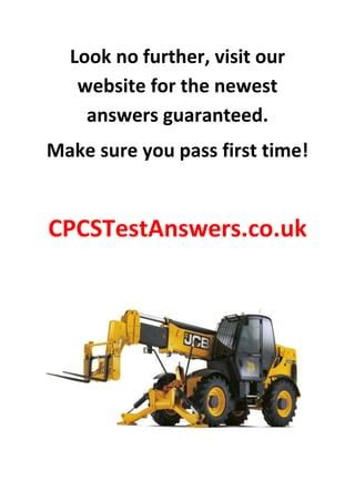 Image result for CPCS Telehandler Test