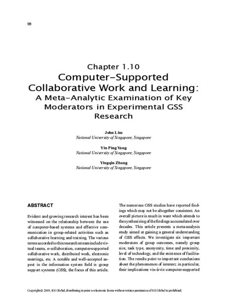 Computer Supported Collaborative Learning 的图像结果