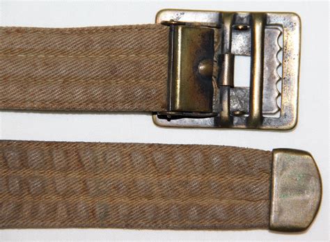 B096. PRE WWI TROUSER BELT WITH FRICTION BUCKLE - B & B Militaria