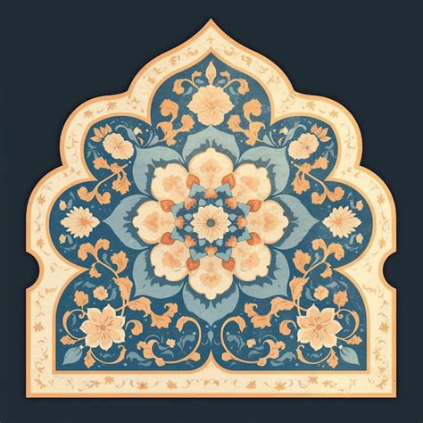 Indian mughal patterns with royal designs | Premium AI-generated vector