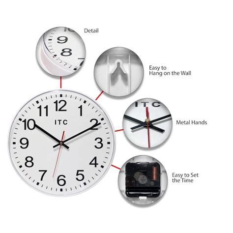 Infinity Instruments Analog Round Industrial in the Clocks department ...