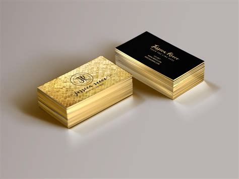 Gold Foil Business Card Design 的图像结果