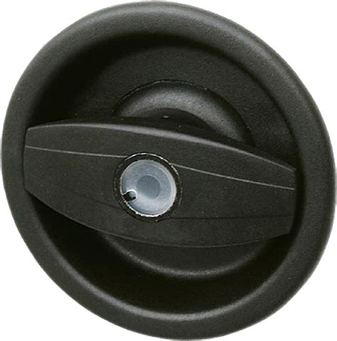 STS Europa caravan exterior lock round black - Berger Camping