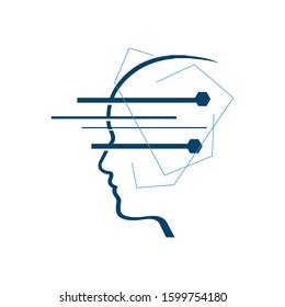 Machine Learning Logo Design Vector Illustrations Stock Vector (Royalty ...