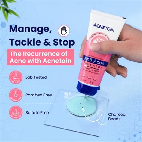 Buy Acnetoin Anti-Acne Facewash with Charcoal Beads – 70g