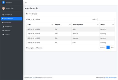 Binvest - Bitcoin Investment Platform